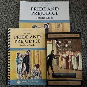 Pride and Prejudice - Memoria Press - book, student guide, teachers guide